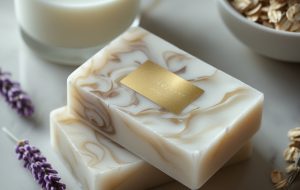 Leonardo_Phoenix_10_A_softfocus_closeup_of_a_milk_soap_bar_goa_0